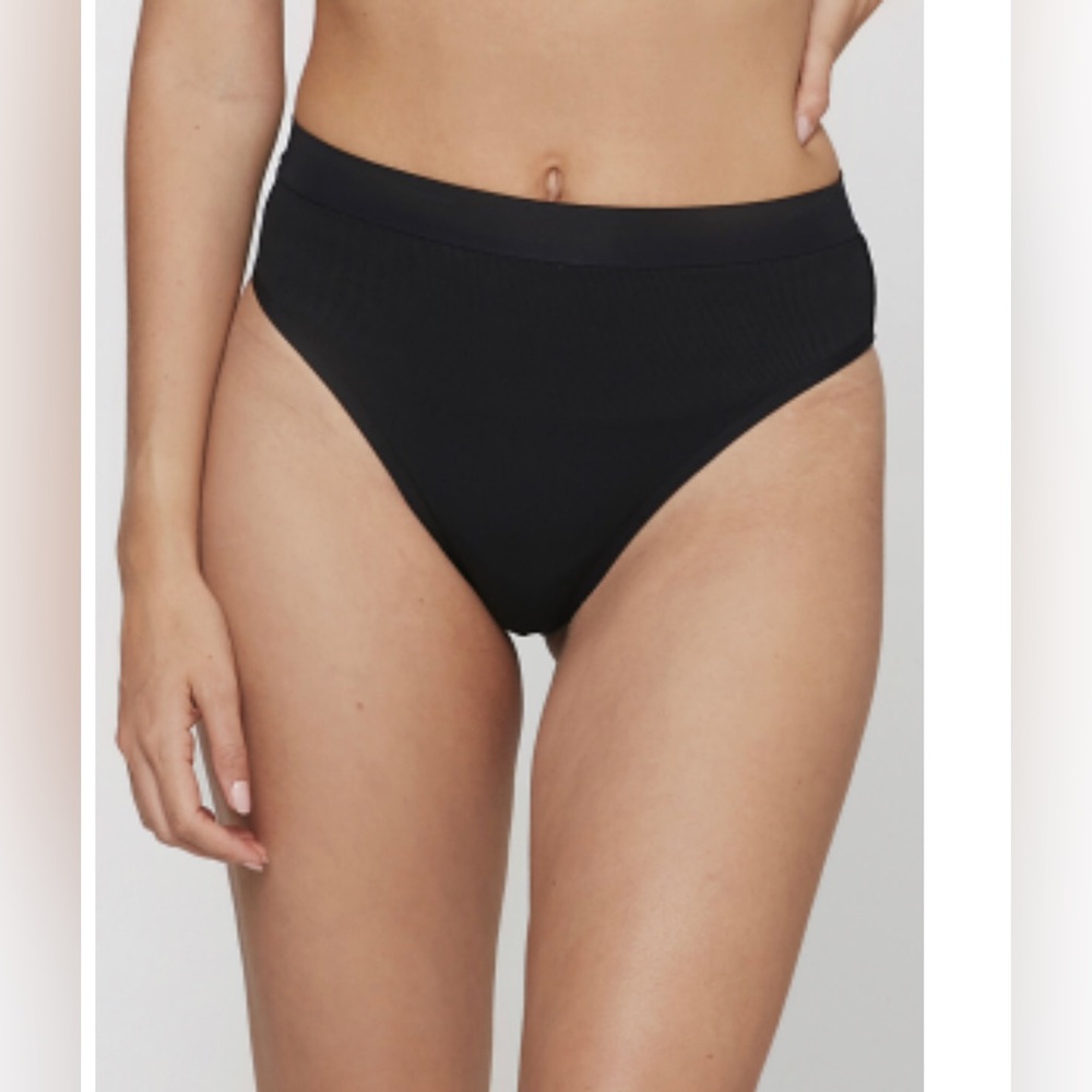 L*space Ribbed Frenchi Bikini Bottom NWT